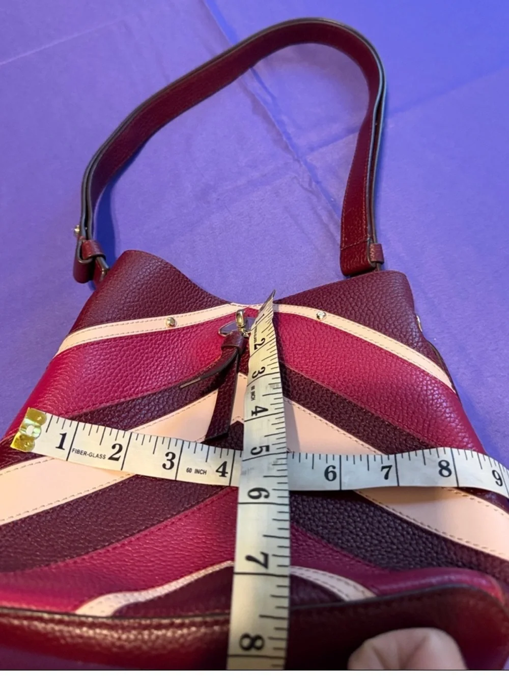 Kate Spade Marti Chevron Small Bucket Tote in Pink Multi (673) WKRU7065